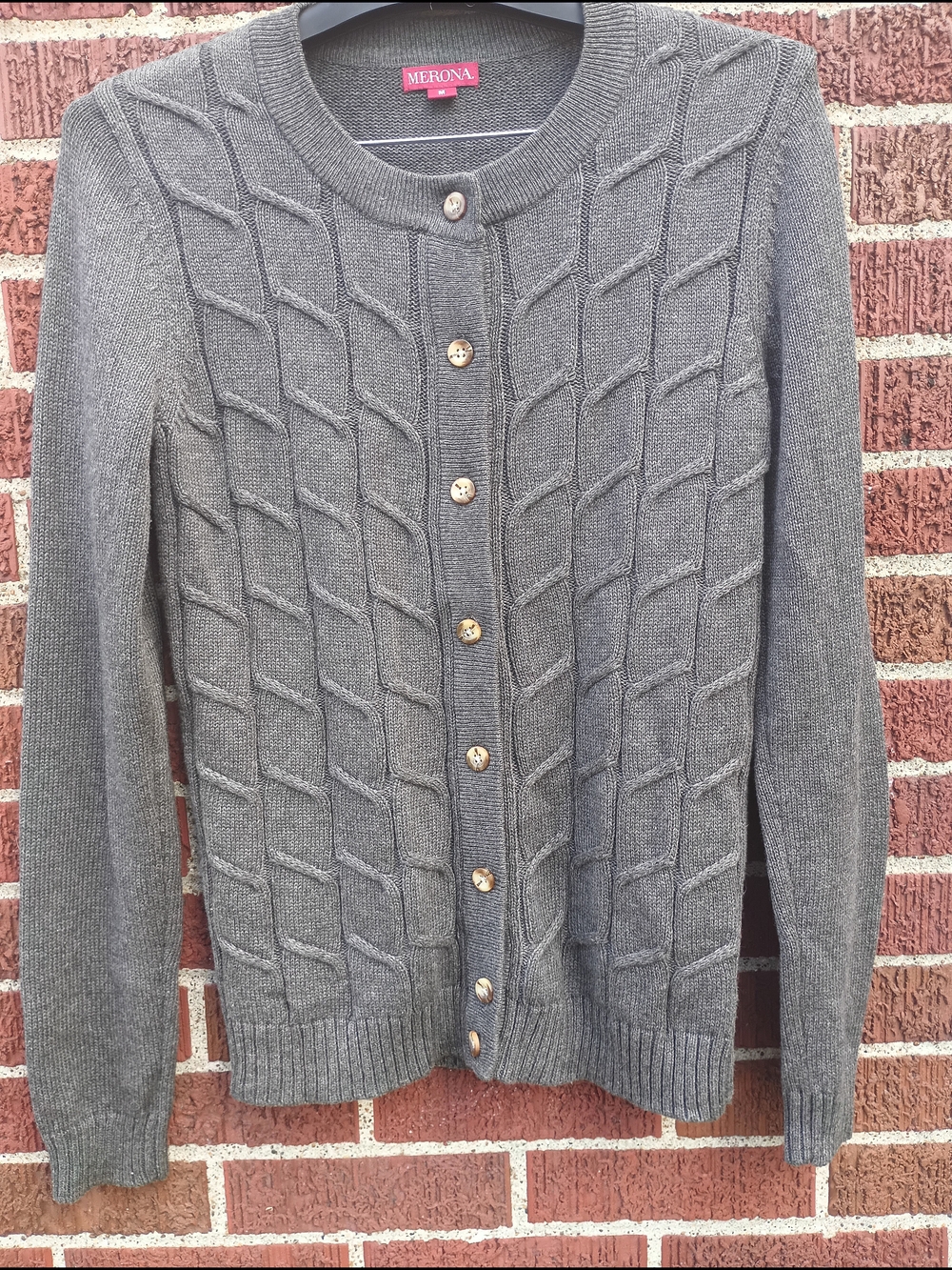 Merona Gray Button Cardigan Sweater